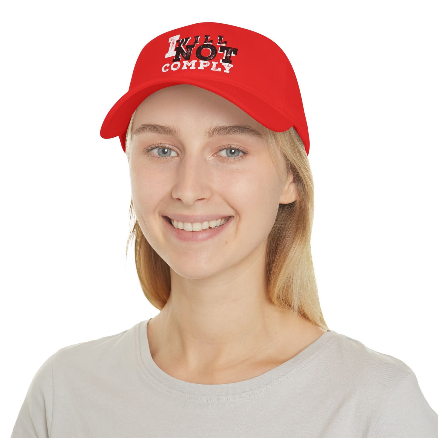 I Will Not Comply Low Profile Baseball Cap