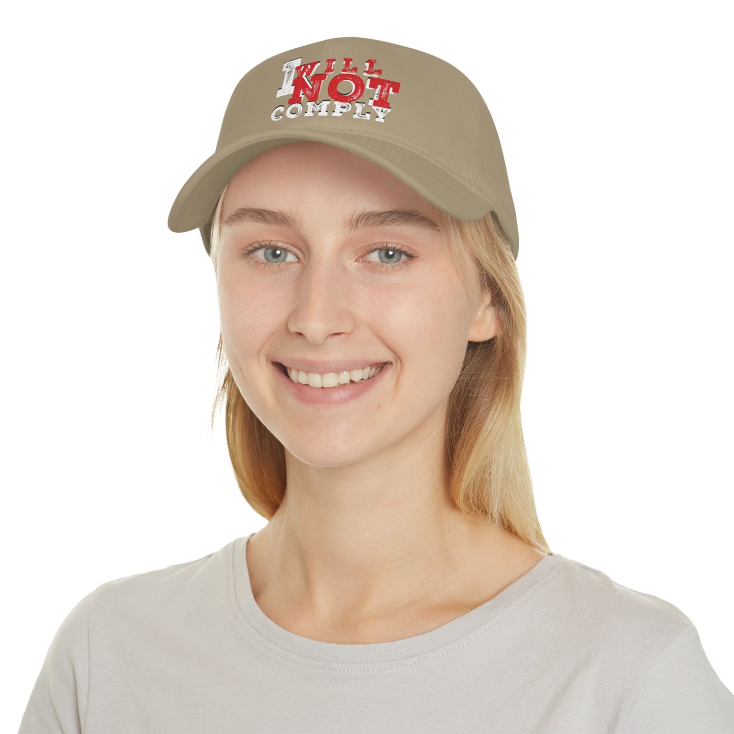 I Will Not Comply Low Profile Baseball Cap
