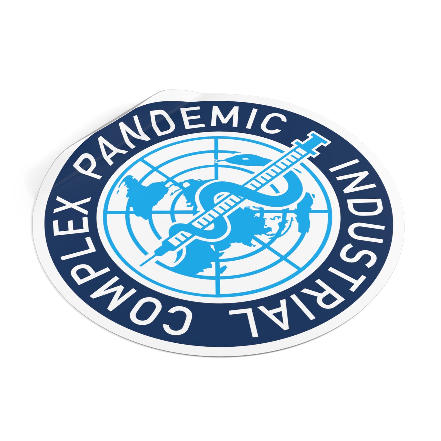 Meryl Nass Pandemic Industrial Complex Round Vinyl Stickers