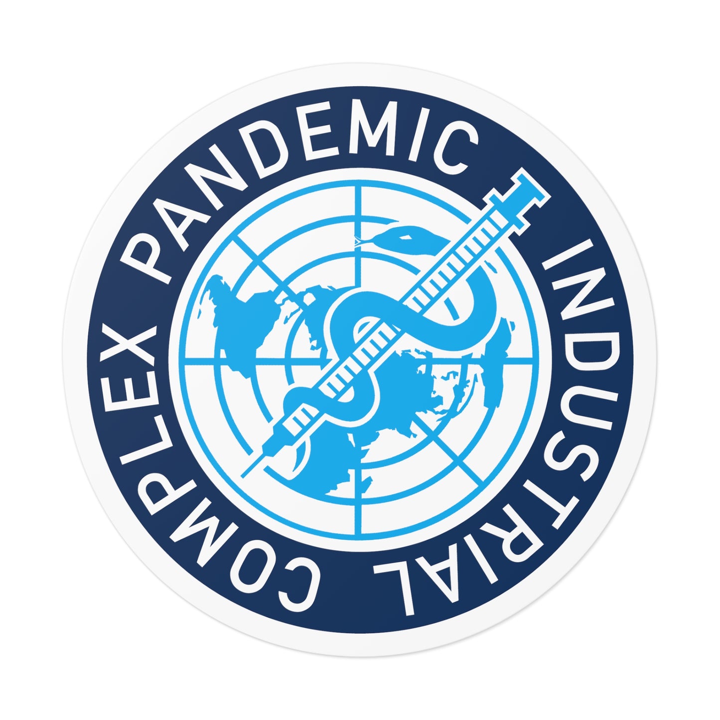 Meryl Nass Pandemic Industrial Complex Round Vinyl Stickers
