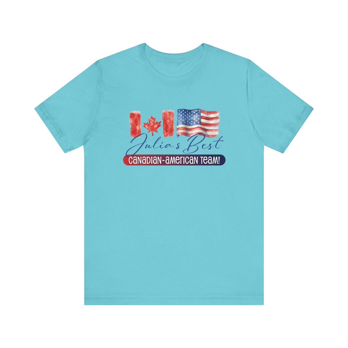 Julia's Best Canadian American Team Unisex Jersey Short Sleeve Tee