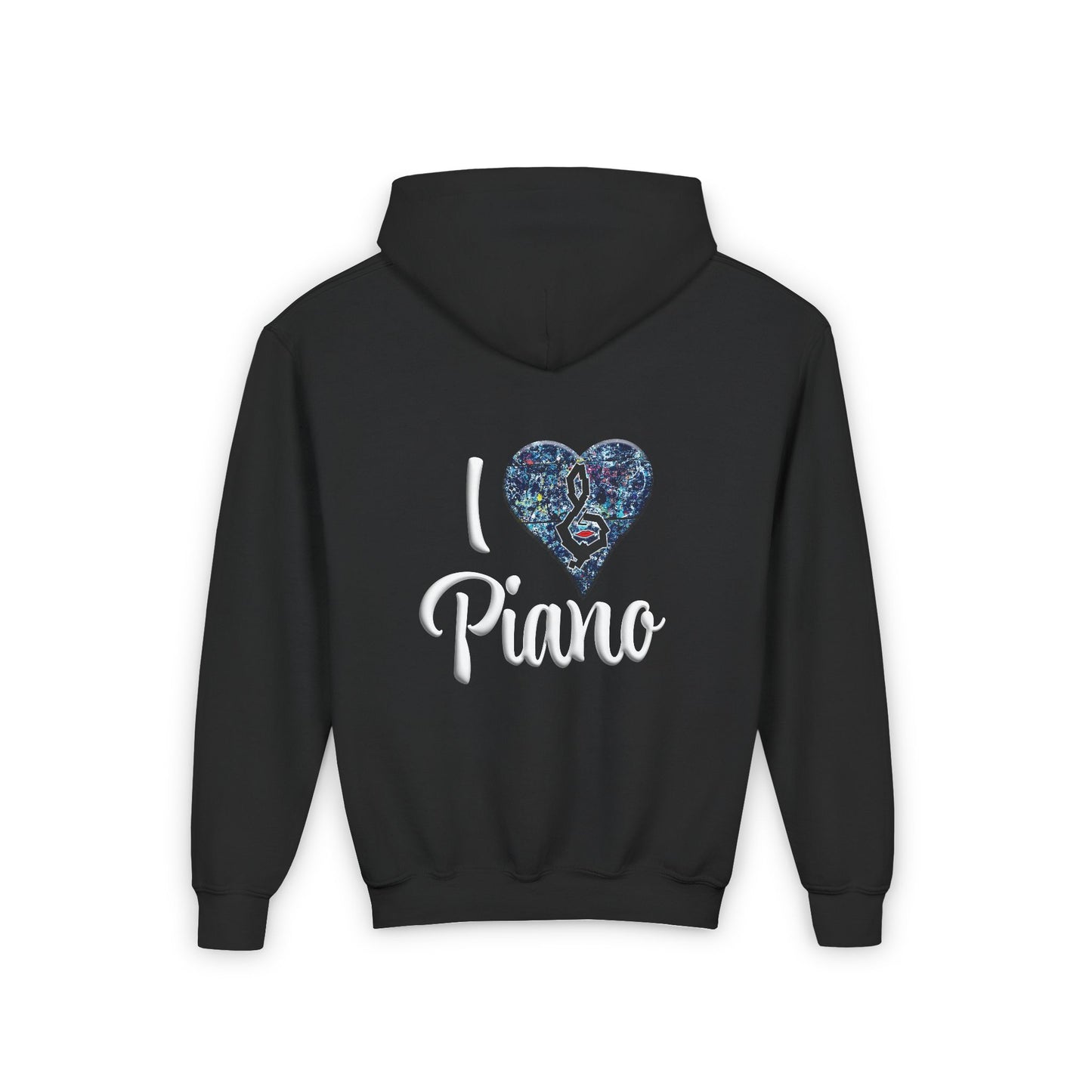 Hunter Hall: I ❤️ Piano Youth Hoodie