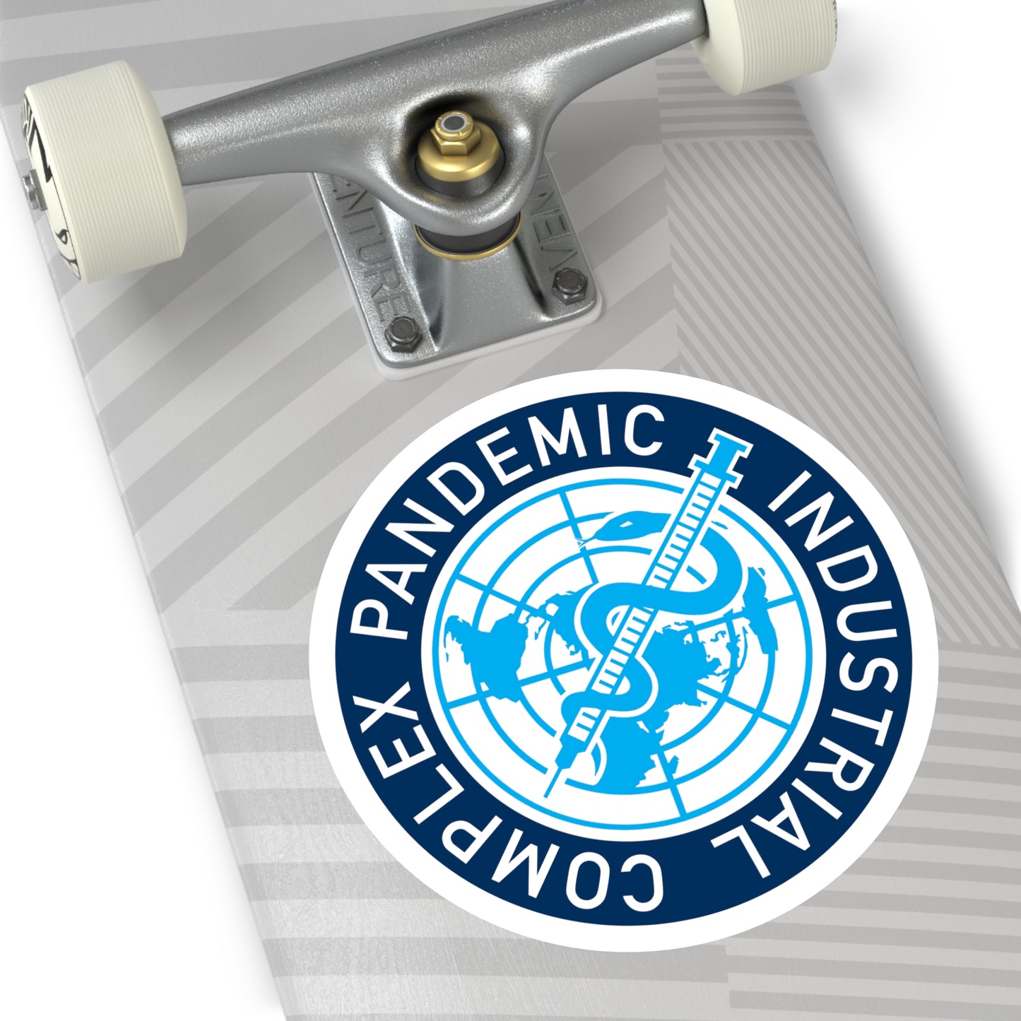 Meryl Nass Pandemic Industrial Complex Round Vinyl Stickers