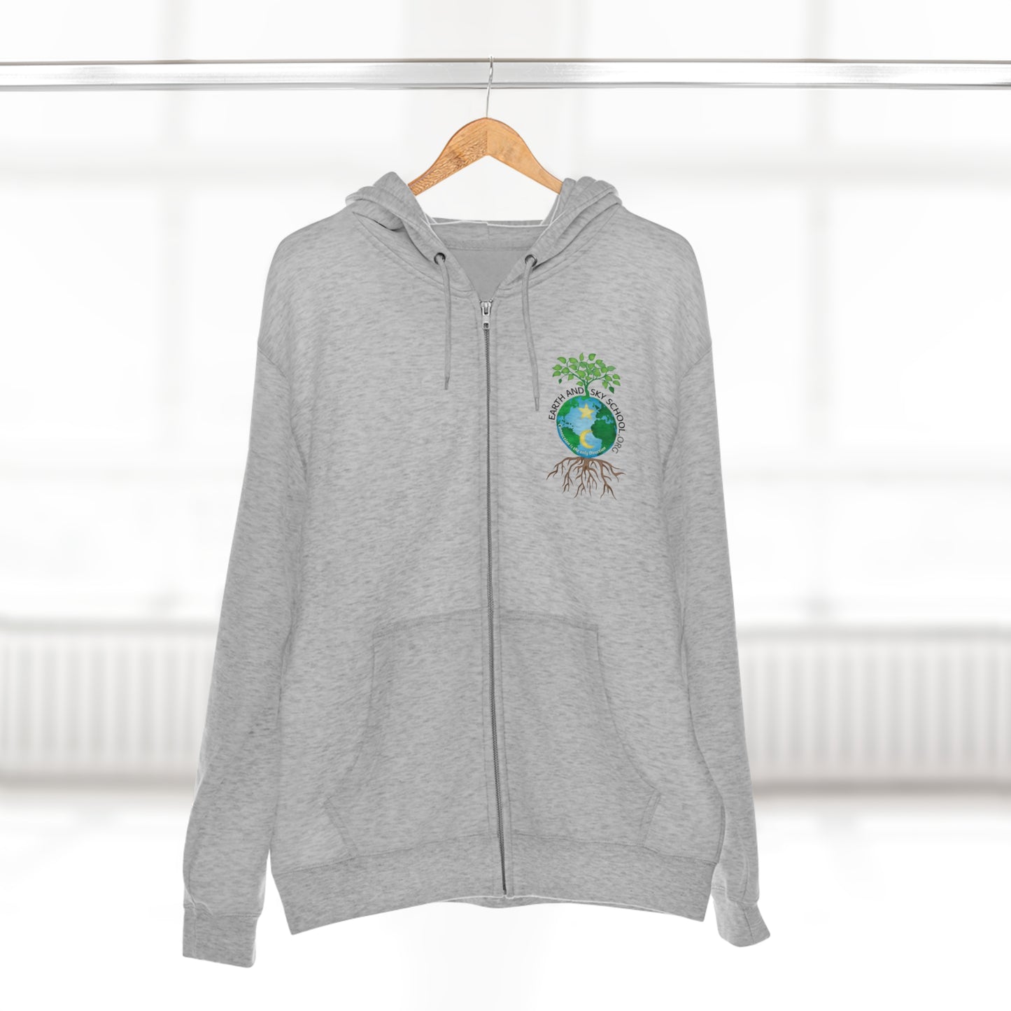 Earth and Sky School Unisex Zip Hoodie