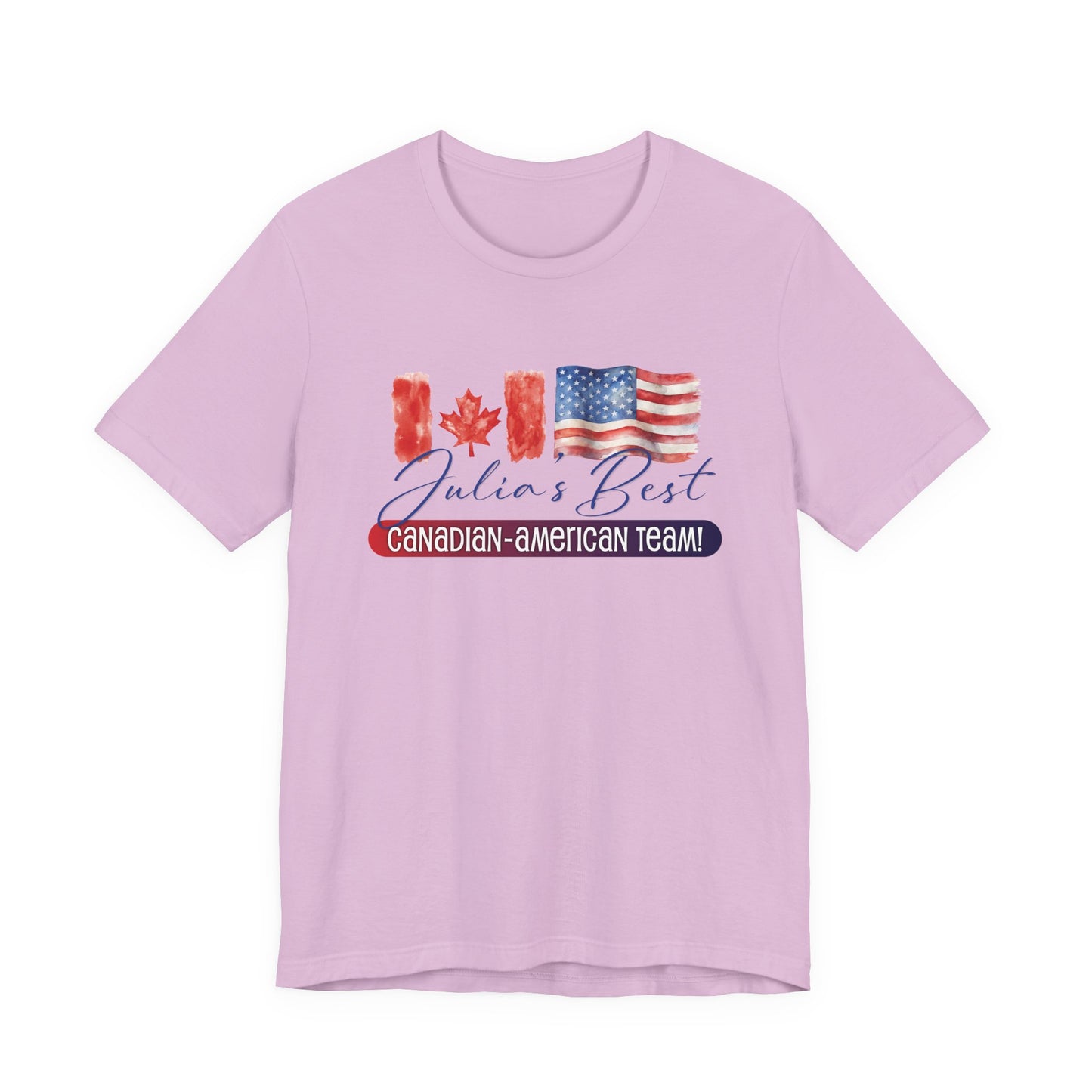 Julia's Best Canadian American Team Unisex Jersey Short Sleeve Tee