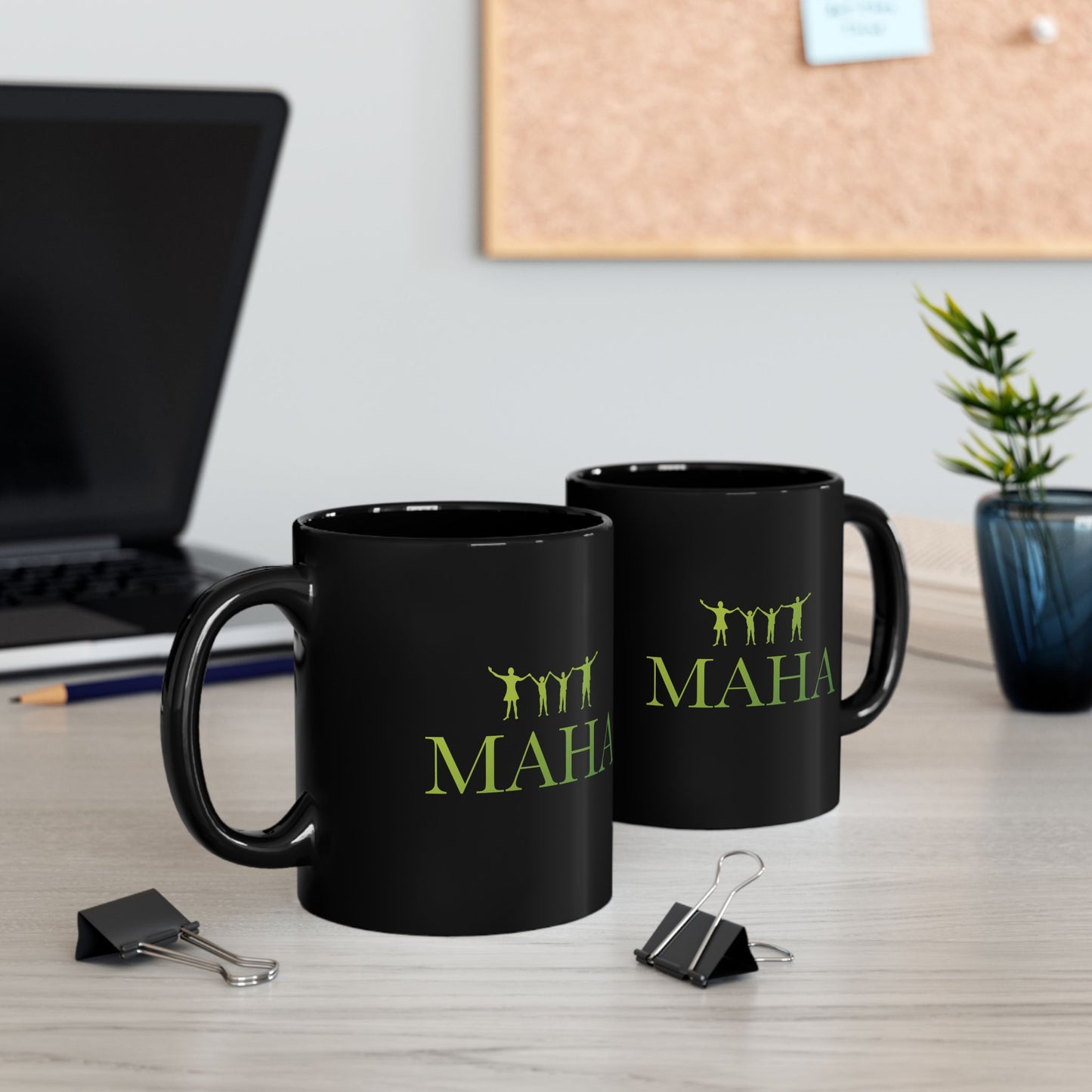 RS MAHA Black Mug (11oz, 15oz)