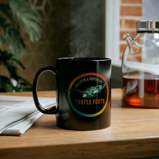 Solari Turtle Forth Black Mug B (11oz)