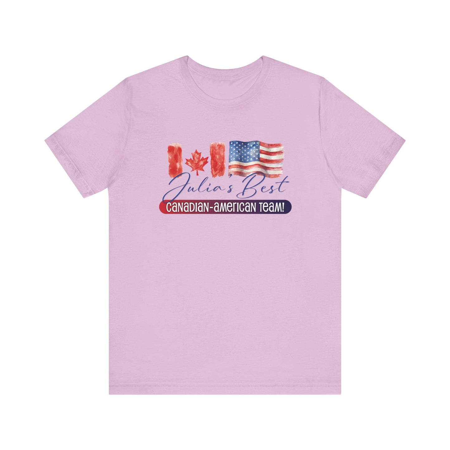 Julia's Best Canadian American Team Unisex Jersey Short Sleeve Tee
