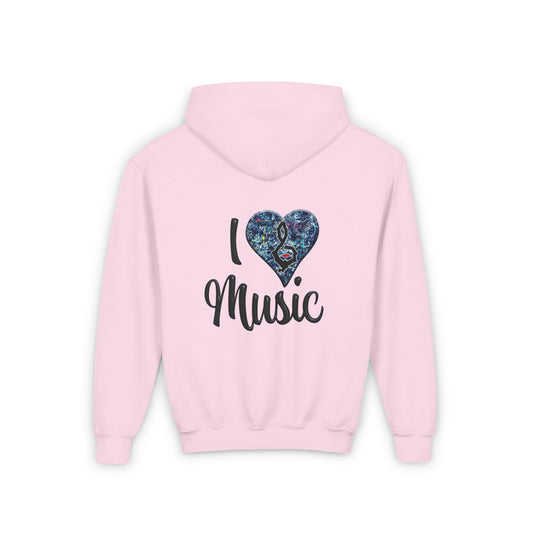 Hunter Hall: I ❤️ Music Youth Hoodie
