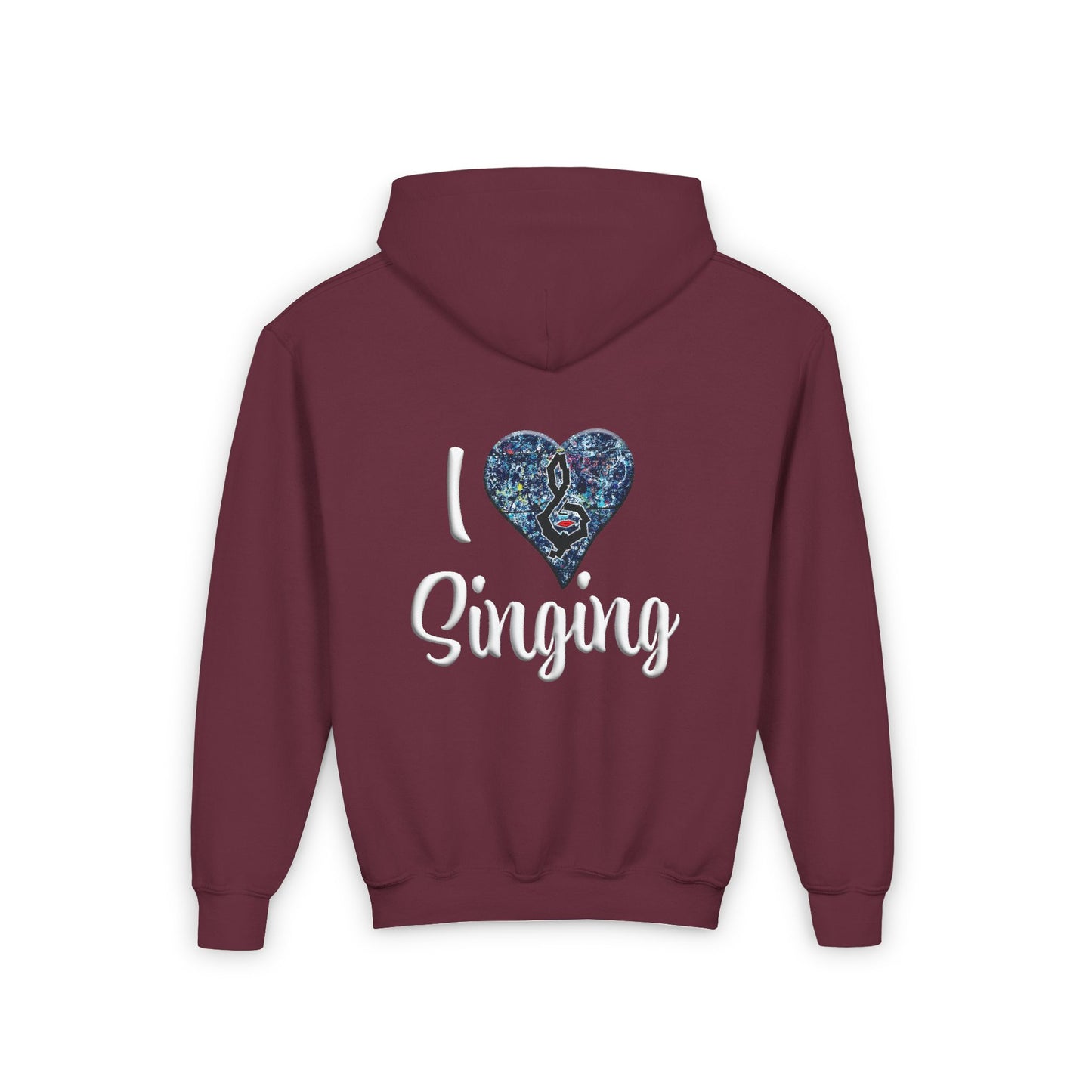 Hunter Hall: I ❤️ Singing Youth Hoodie