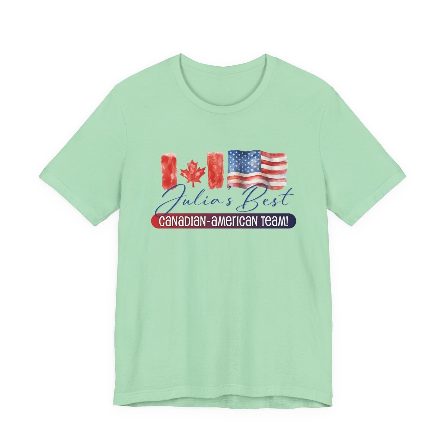 Julia's Best Canadian American Team Unisex Jersey Short Sleeve Tee