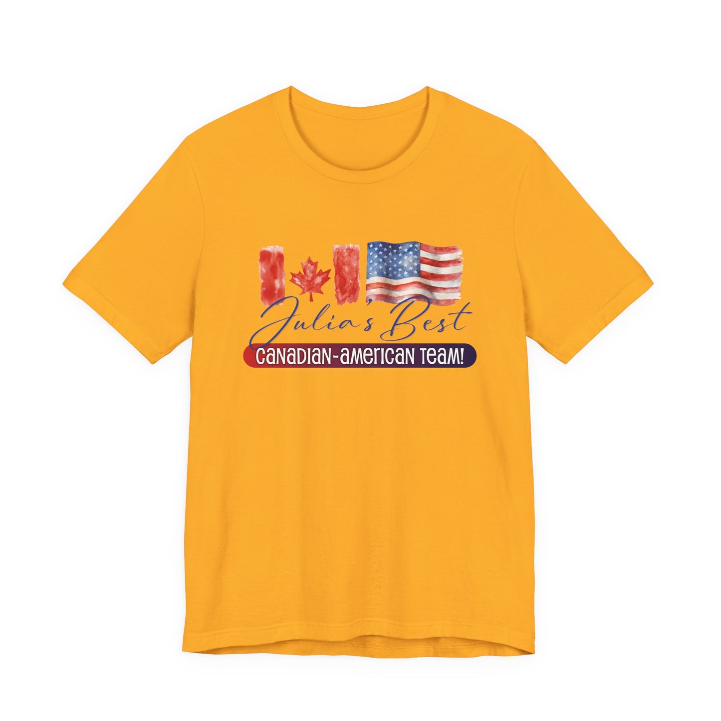 Julia's Best Canadian American Team Unisex Jersey Short Sleeve Tee