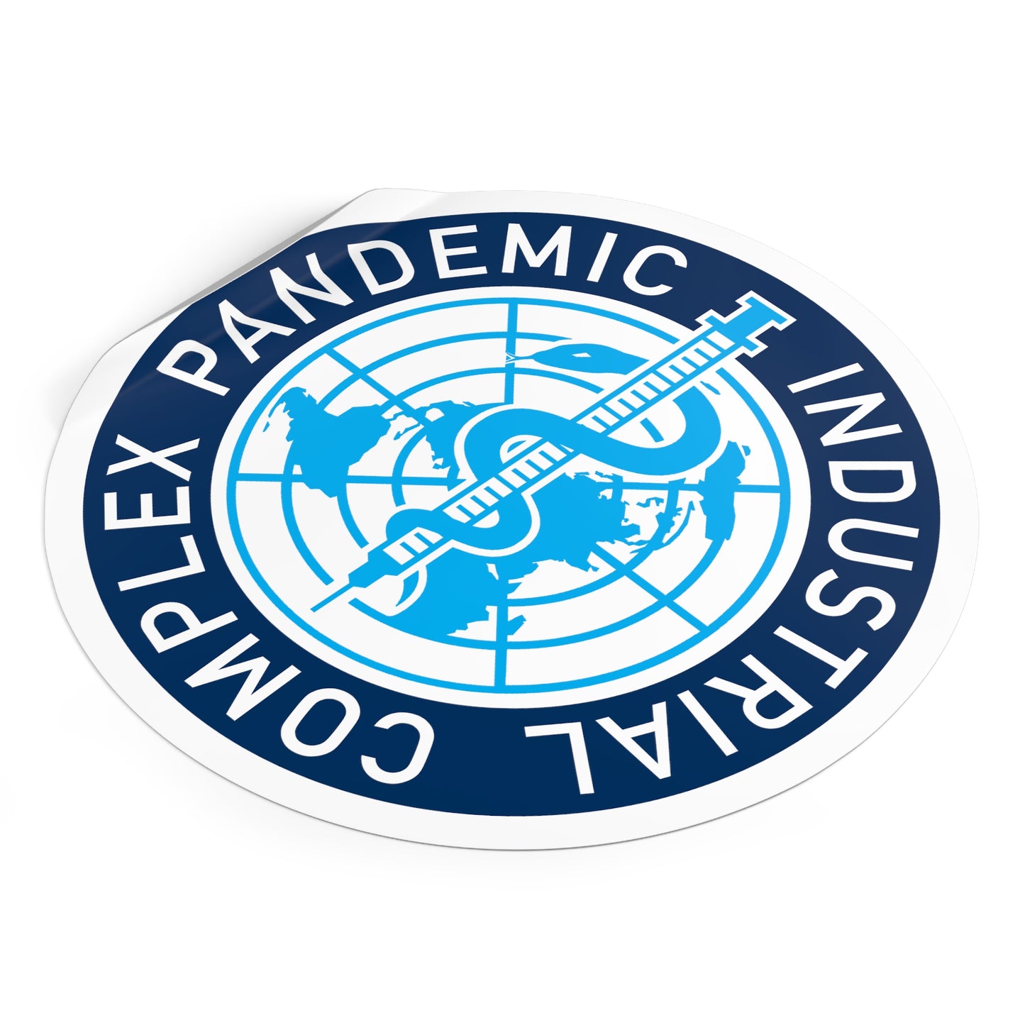 Meryl Nass Pandemic Industrial Complex Round Vinyl Stickers
