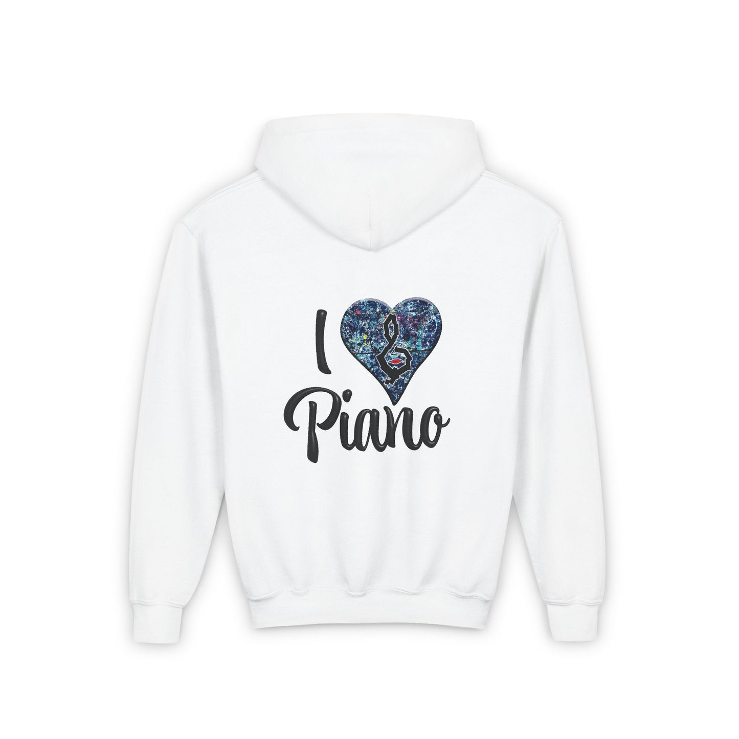 Hunter Hall: I ❤️ Piano Youth Hoodie