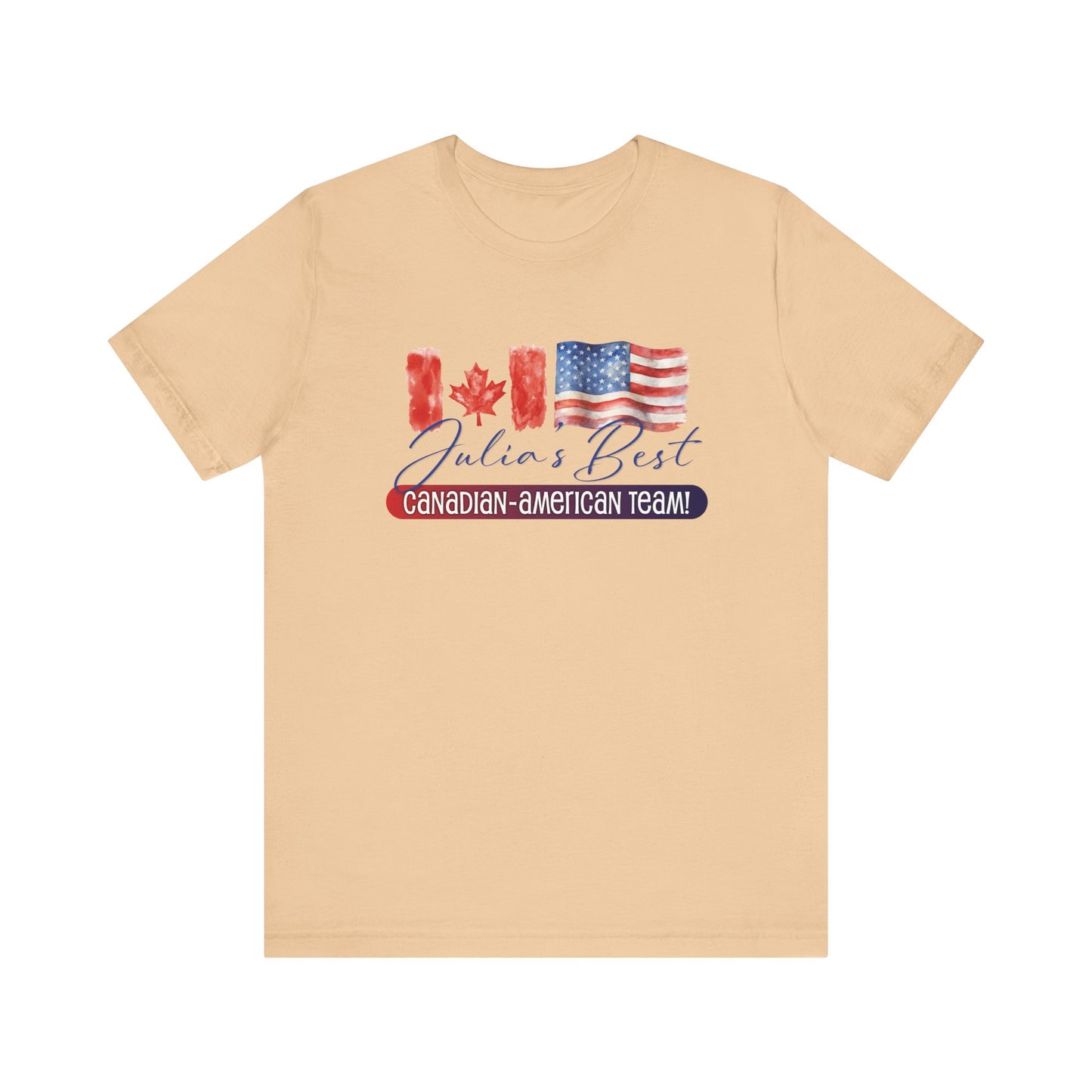 Julia's Best Canadian American Team Unisex Jersey Short Sleeve Tee