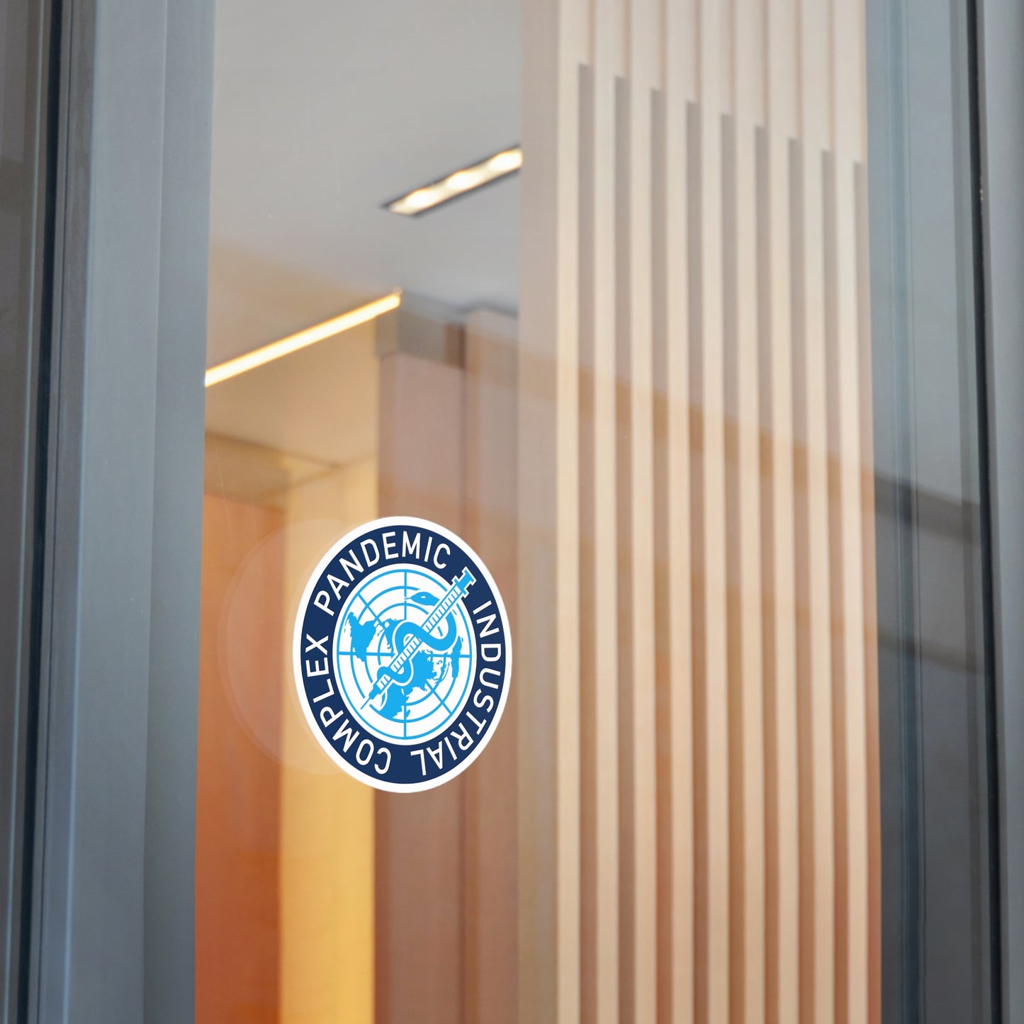 Meryl Nass Pandemic Industrial Complex Round Vinyl Stickers