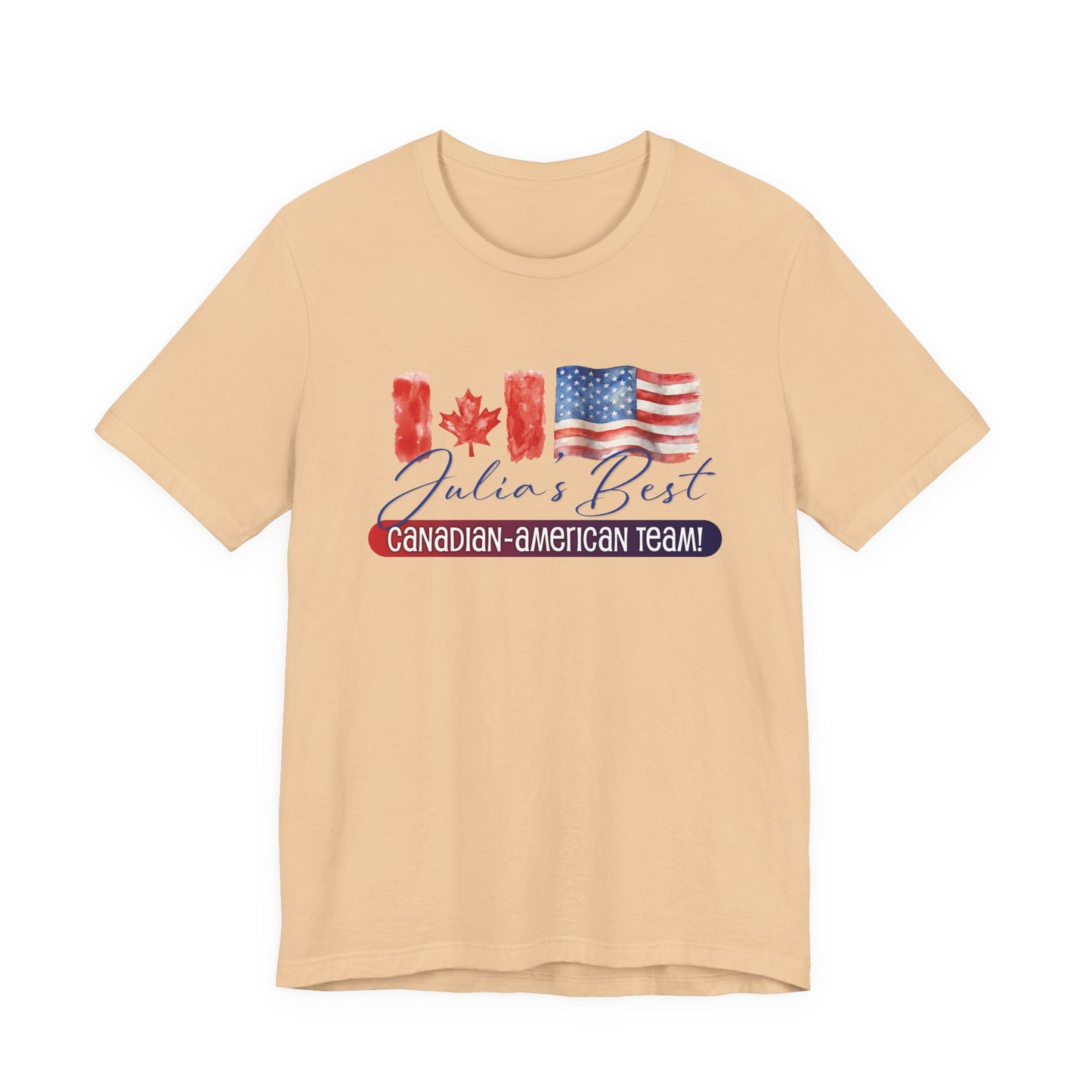 Julia's Best Canadian American Team Unisex Jersey Short Sleeve Tee