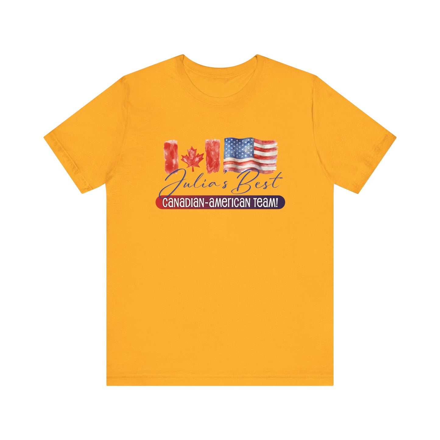 Julia's Best Canadian American Team Unisex Jersey Short Sleeve Tee