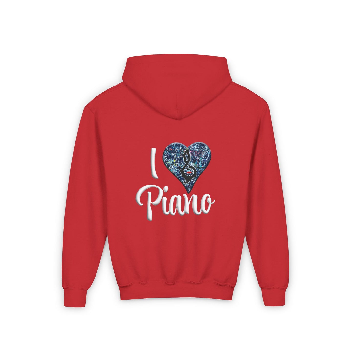 Hunter Hall: I ❤️ Piano Youth Hoodie