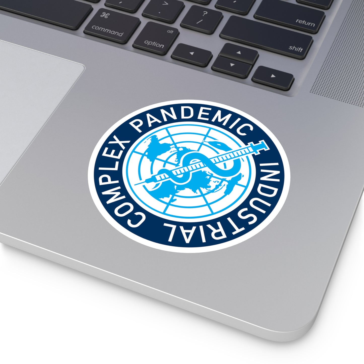 Meryl Nass Pandemic Industrial Complex Round Vinyl Stickers