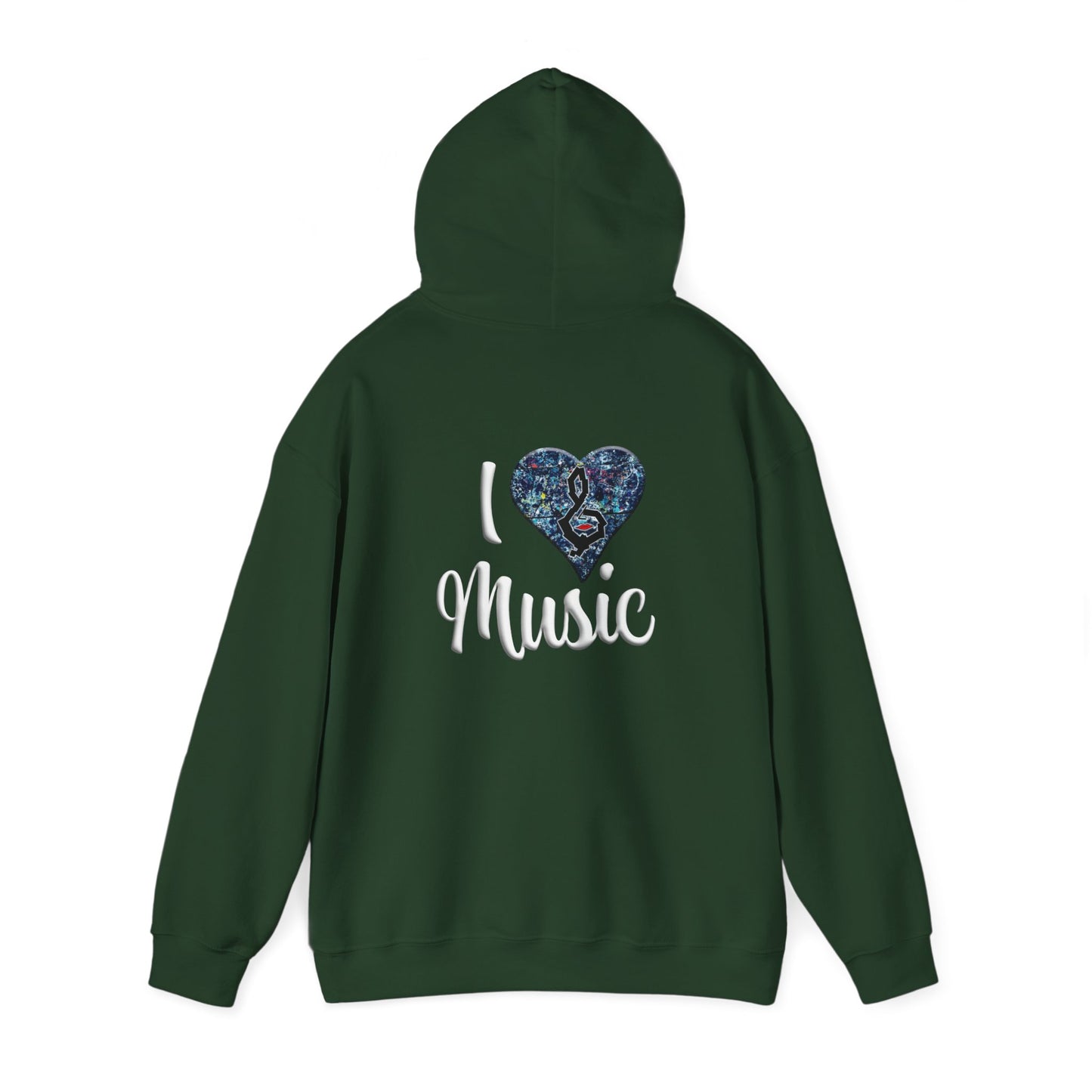 Hunter Hall: I ❤️ Music Heavy Blend Hoodie