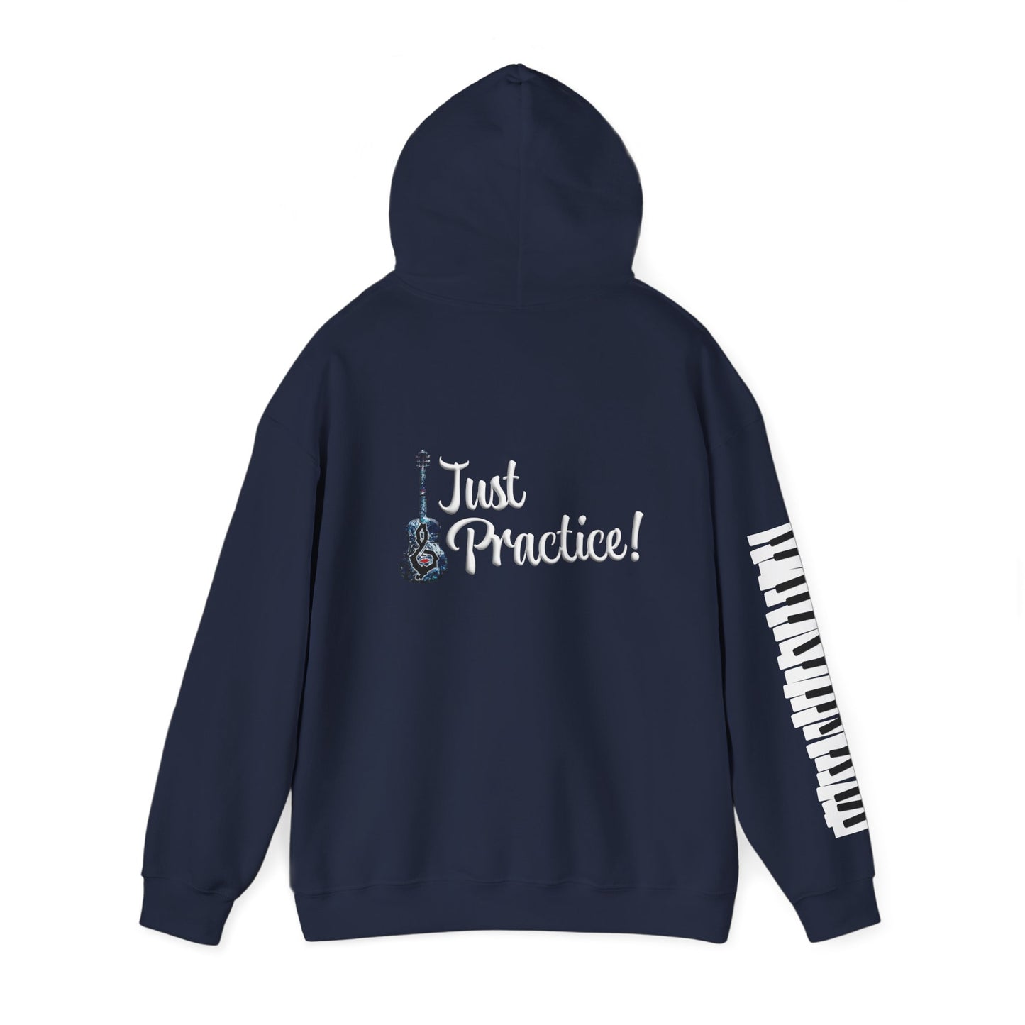 Hunter Hall: Just Practice Guitar and Piano Sleeve Heavy Blend Hoodie