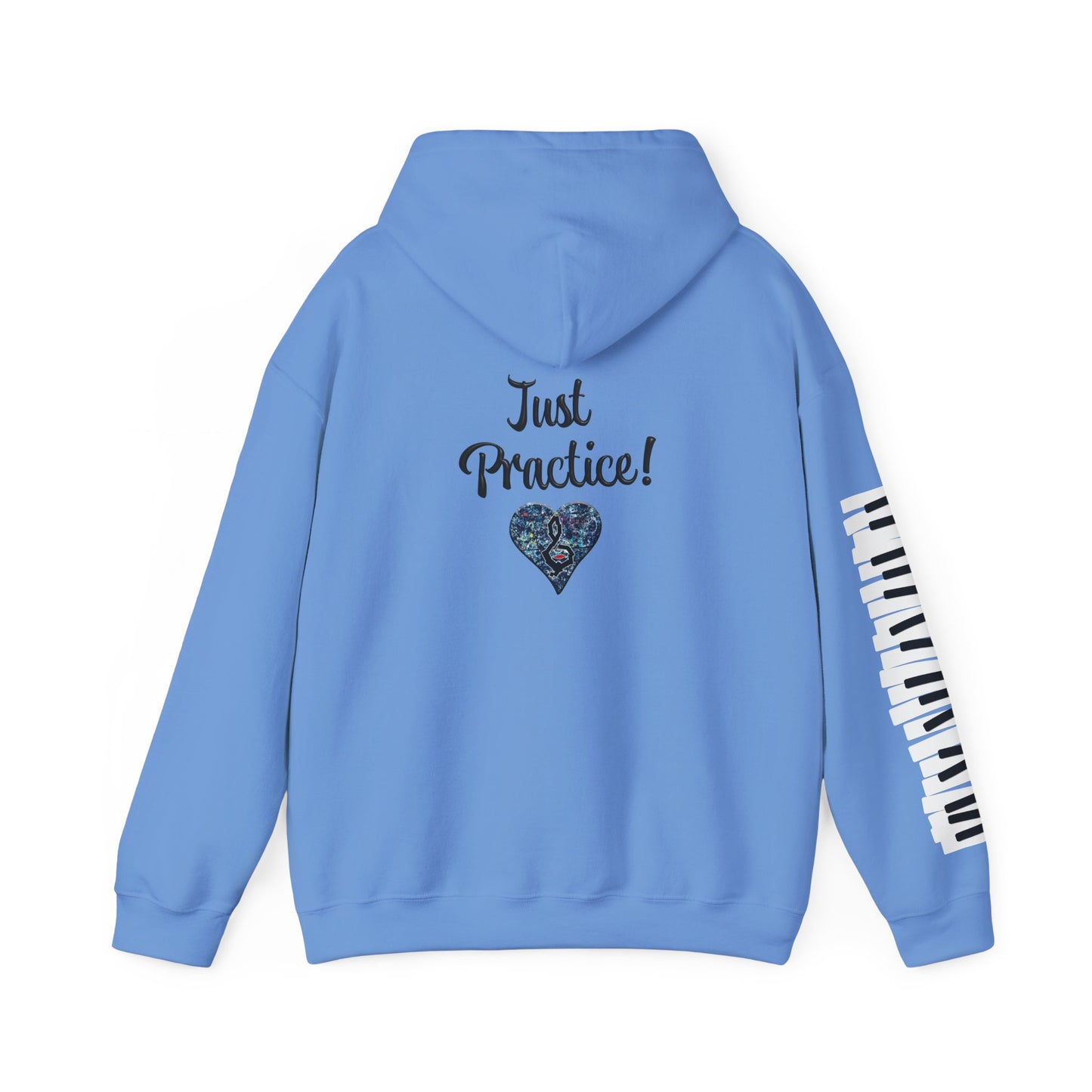 Hunter Hall: Just Practice Piano Sleeve Heavy Blend Hoodie