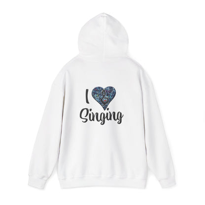 Hunter Hall: I ❤️ Singing Heavy Blend Hoodie