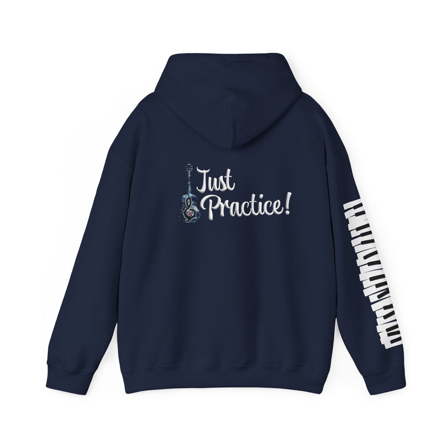 Hunter Hall: Just Practice Guitar and Piano Sleeve Heavy Blend Hoodie