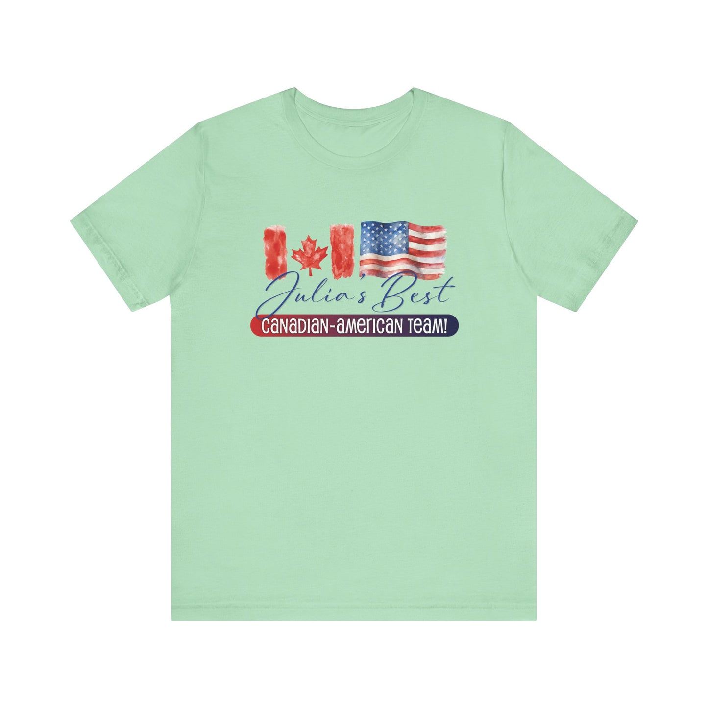 Julia's Best Canadian American Team Unisex Jersey Short Sleeve Tee