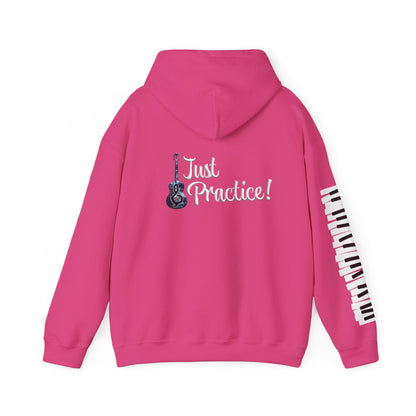 Hunter Hall: Just Practice Guitar and Piano Sleeve Heavy Blend Hoodie