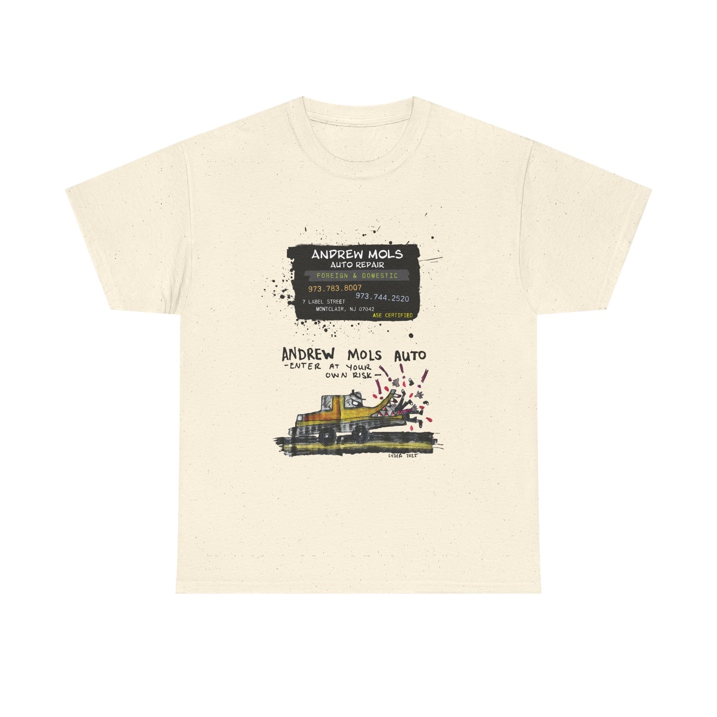 ANDREW MOLS AUTO REPAIR Unisex Heavy Cotton Tee