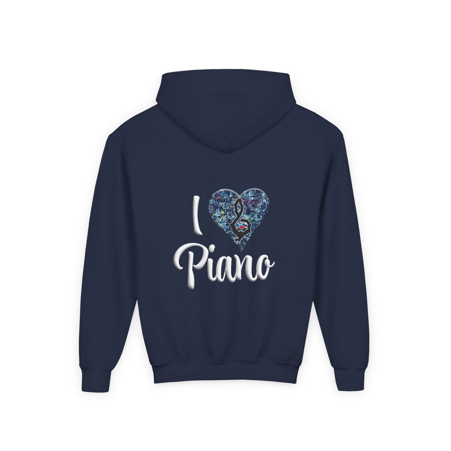 Hunter Hall: I ❤️ Piano Youth Hoodie