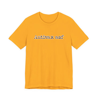 TR Antivax asf Adult Unisex Short Sleeve Tee