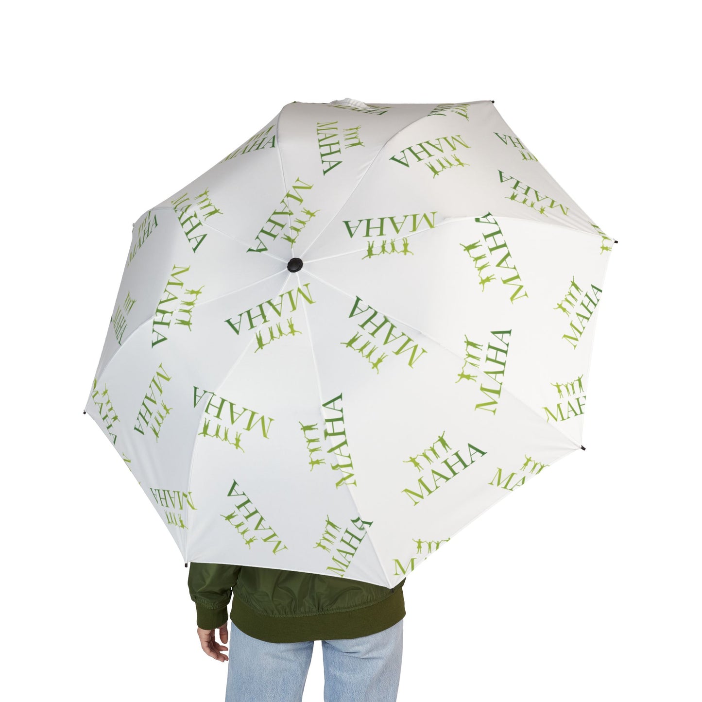RS MAHA Semi-Automatic Foldable Umbrella White