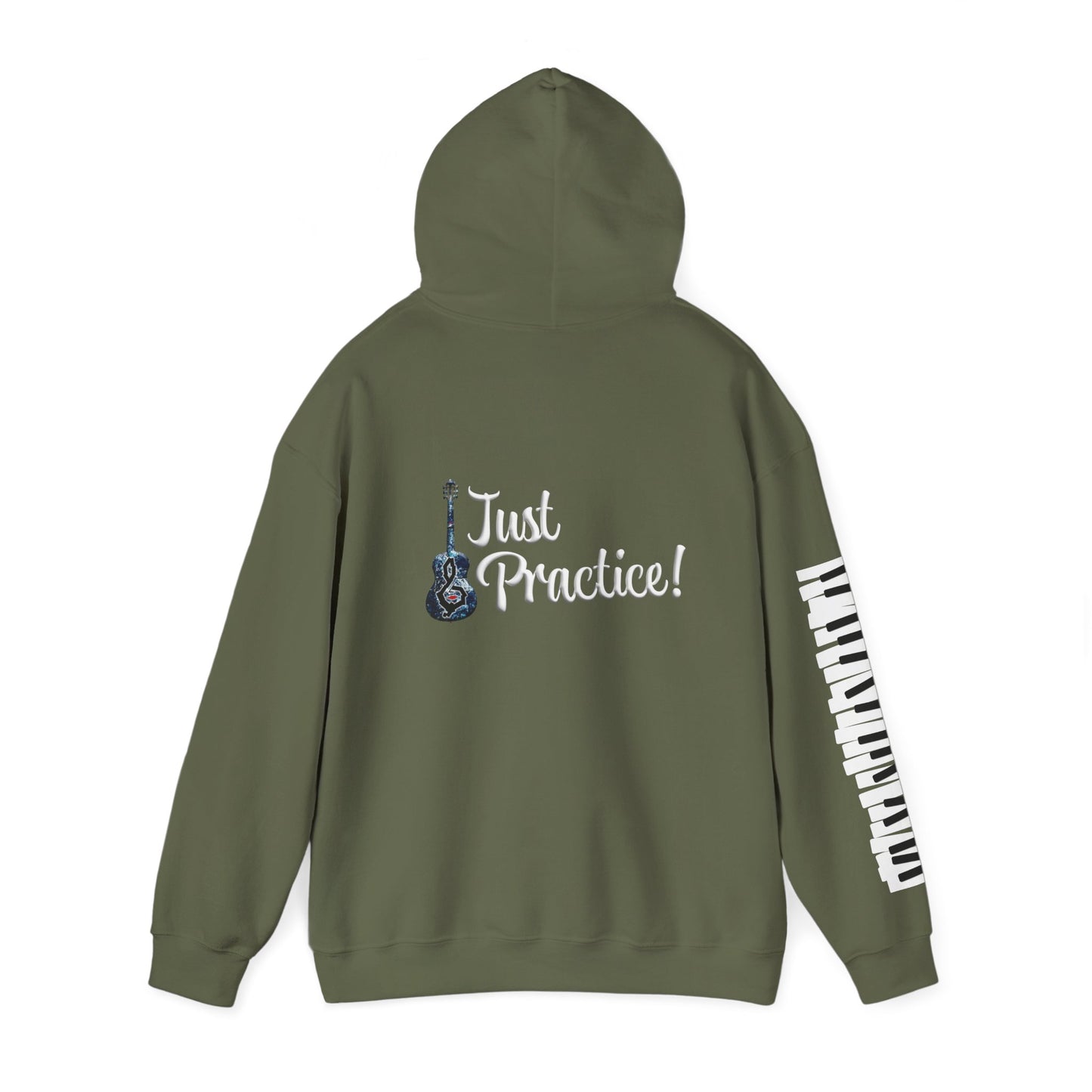 Hunter Hall: Just Practice Guitar and Piano Sleeve Heavy Blend Hoodie