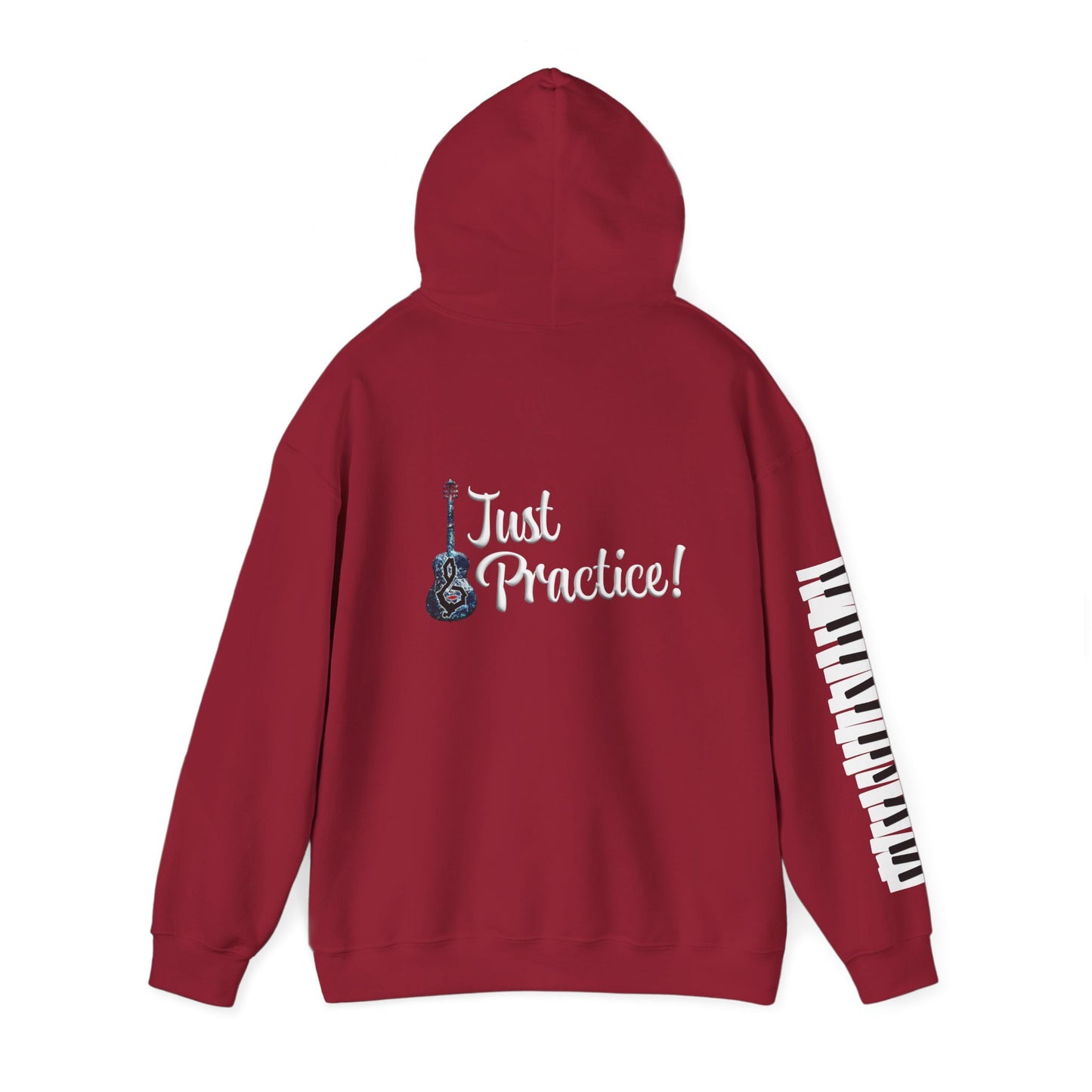 Hunter Hall: Just Practice Guitar and Piano Sleeve Heavy Blend Hoodie