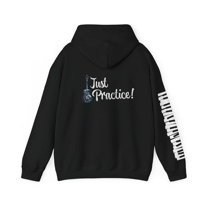 Hunter Hall: Just Practice Guitar and Piano Sleeve Heavy Blend Hoodie