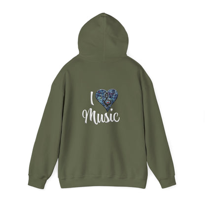 Hunter Hall: I ❤️ Music Heavy Blend Hoodie