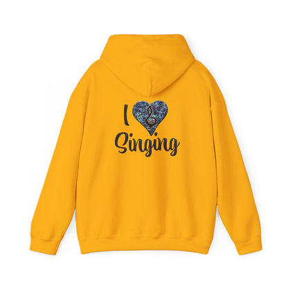 Hunter Hall: I ❤️ Singing Heavy Blend Hoodie