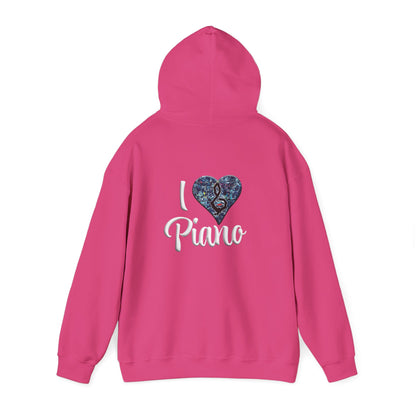 Hunter Hall: I ❤️ Piano Heavy Blend Hoodie