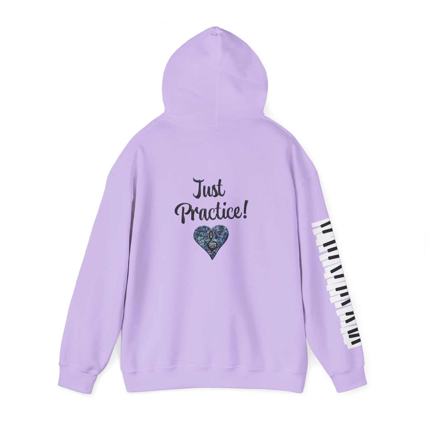 Hunter Hall: Just Practice Piano Sleeve Heavy Blend Hoodie