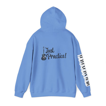 Hunter Hall: Just Practice Guitar and Piano Sleeve Heavy Blend Hoodie