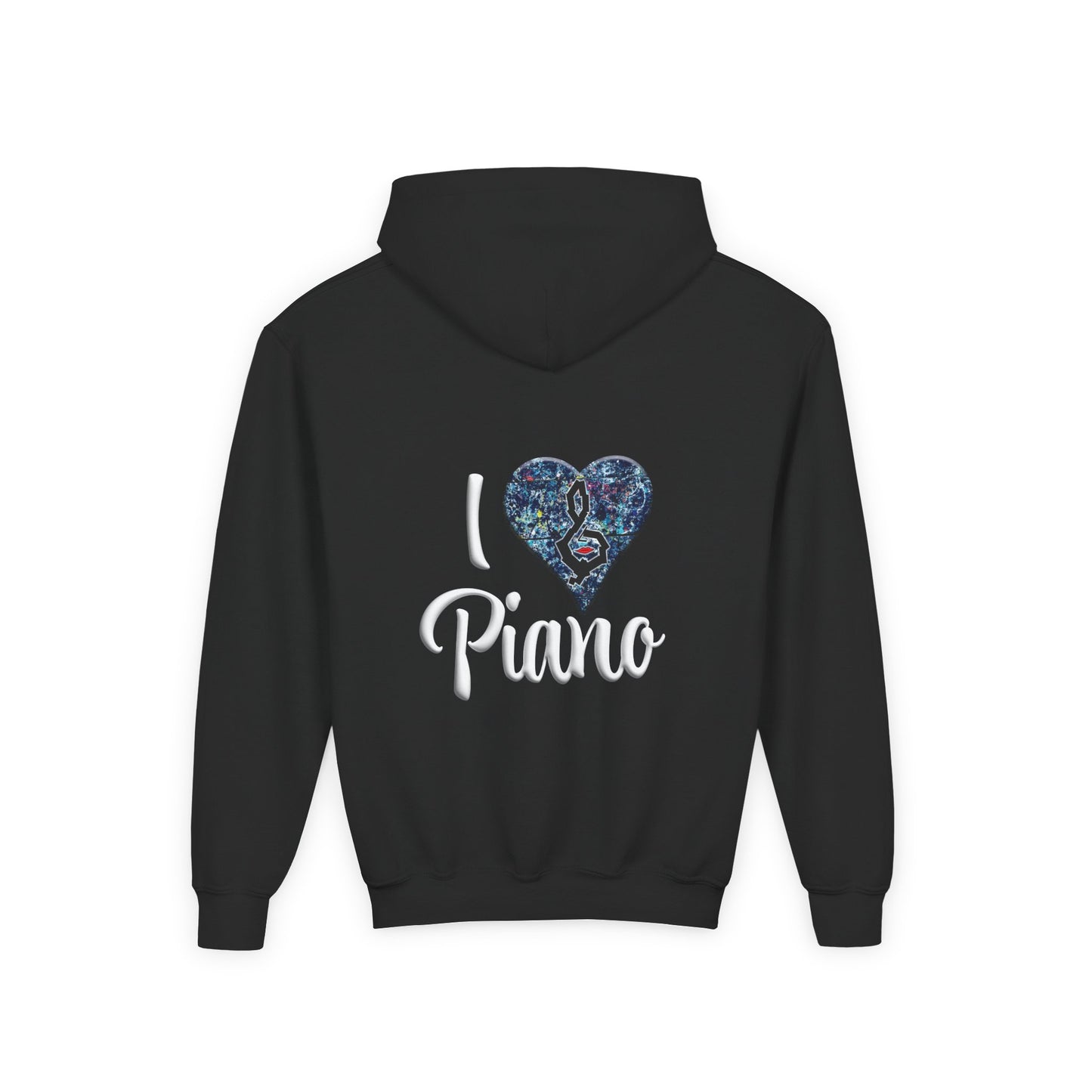 Hunter Hall: I ❤️ Piano Youth Hoodie