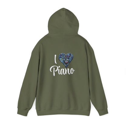 Hunter Hall: I ❤️ Piano Heavy Blend Hoodie