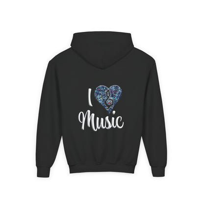 Hunter Hall: I ❤️ Music Youth Hoodie