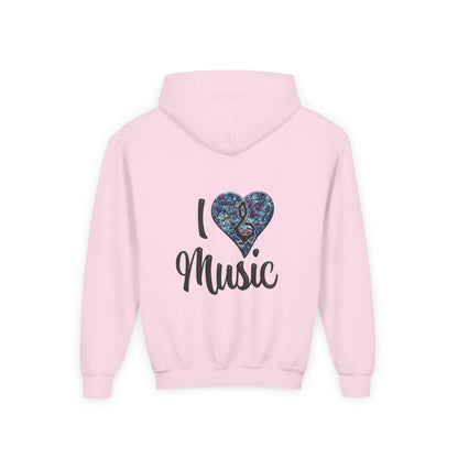 Hunter Hall: I ❤️ Music Youth Hoodie
