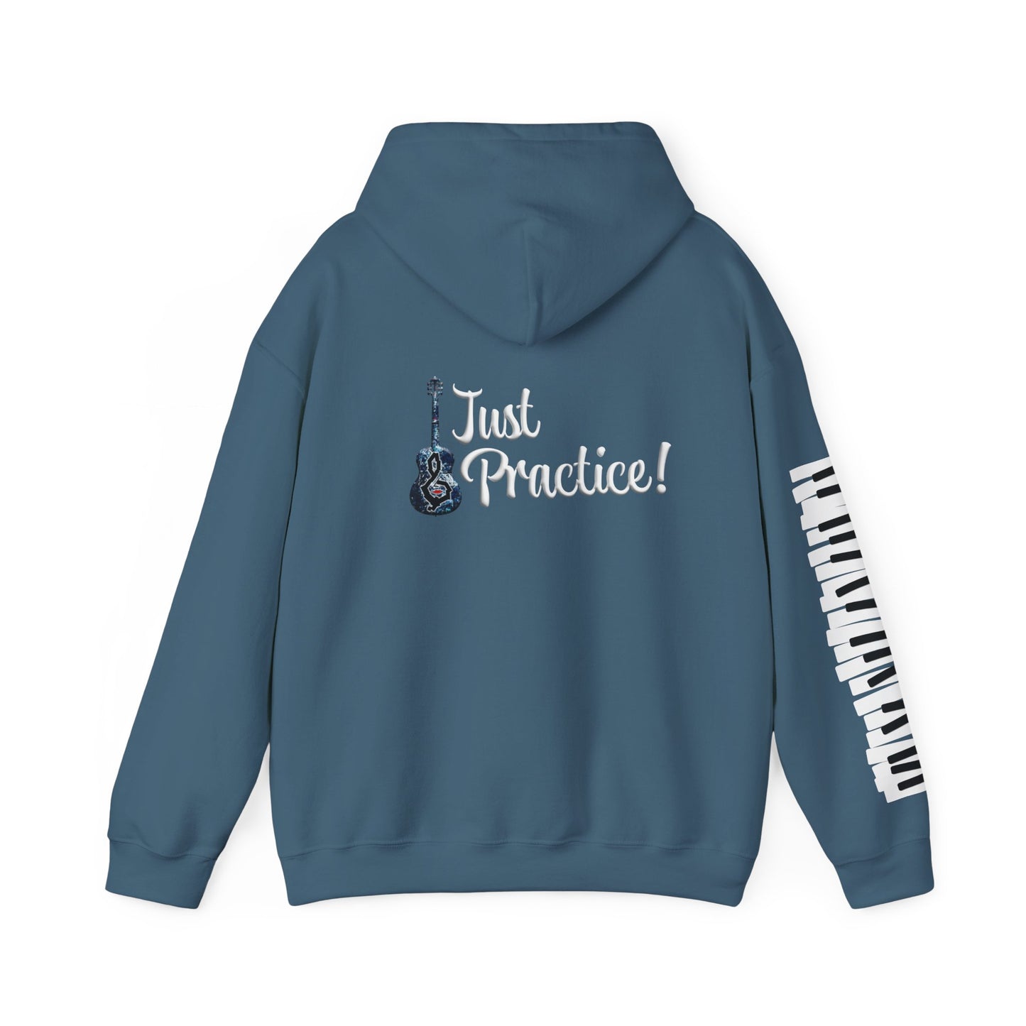 Hunter Hall: Just Practice Guitar and Piano Sleeve Heavy Blend Hoodie