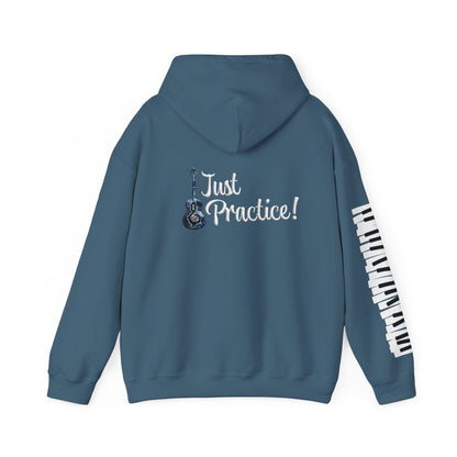 Hunter Hall: Just Practice Guitar and Piano Sleeve Heavy Blend Hoodie