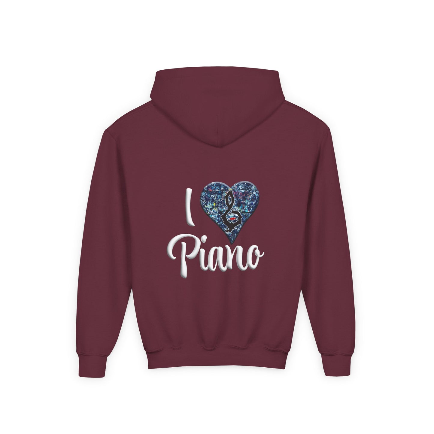 Hunter Hall: I ❤️ Piano Youth Hoodie